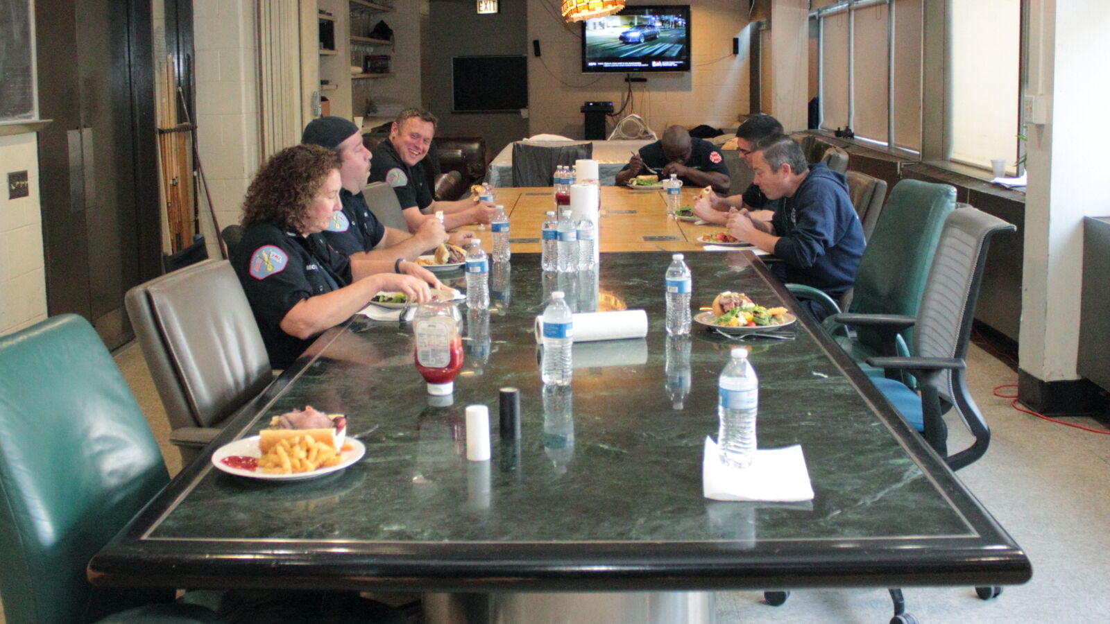 Engine Co. 13 dining table